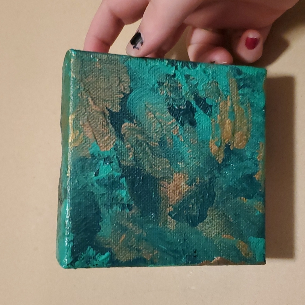 Painting abstract. Hand-painted by me. Canvas and paint used from Arteza.